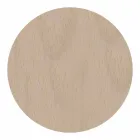 Wanduhr aus hellem oder dunklem Holz mit modernem Blumenmuster - Aquilegia Viadurini