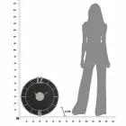 Runde Wanduhr im modernen Design aus Eisen und MDF - Hope Viadurini