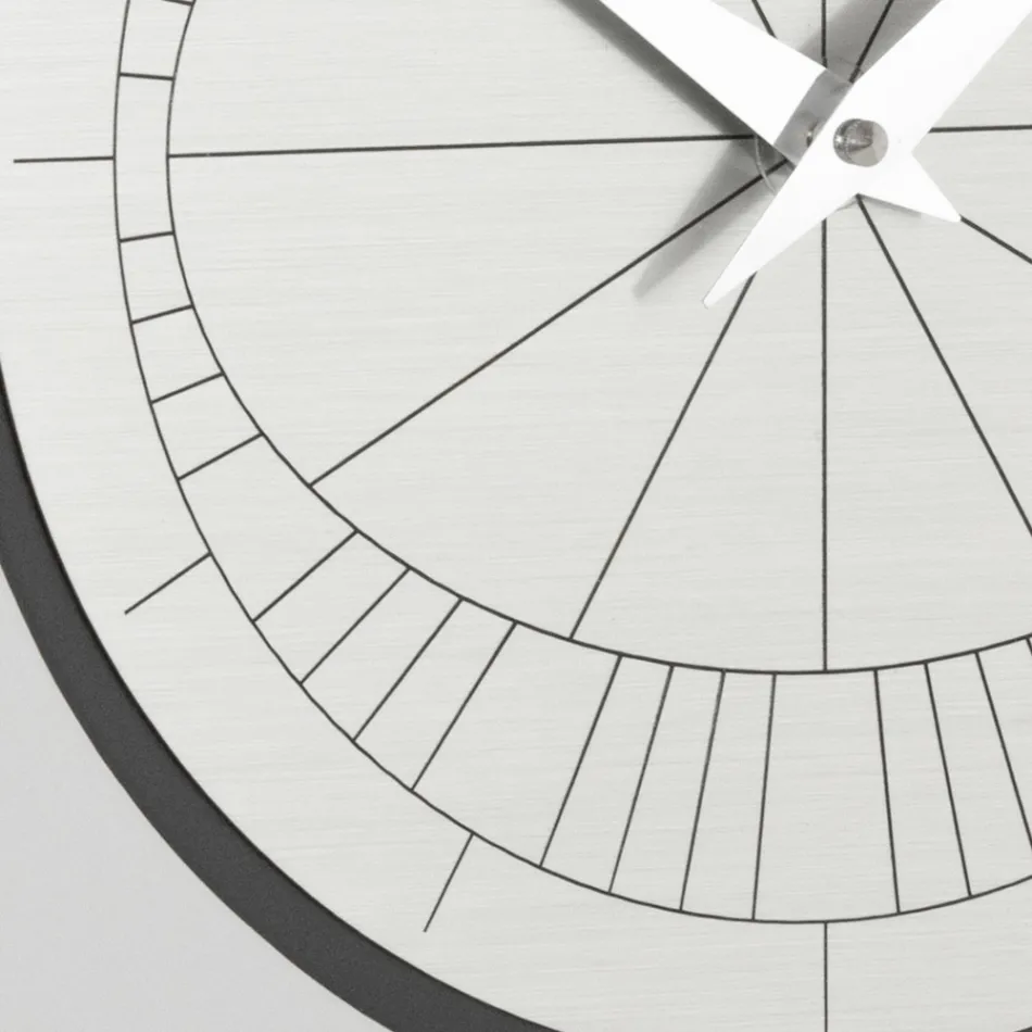 Uhr mit Reliefrahmen und Polypropylen mit verschiedenen Farben - Lunarium Viadurini