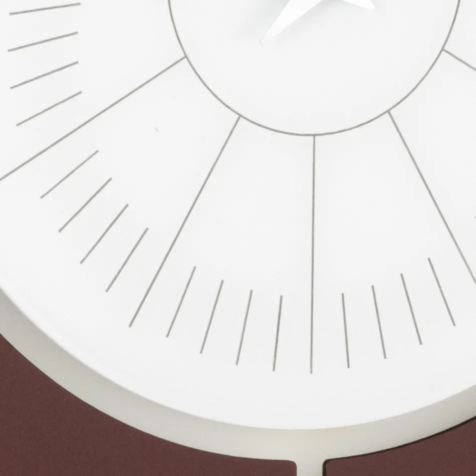 Wanduhr aus Methacrylat und Leinenrahmen Made in Italy - Battito Viadurini