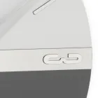 Wanduhr aus halbverschäumtem PVC mit hoher Dichte, hergestellt in Italien - Ritmo Viadurini