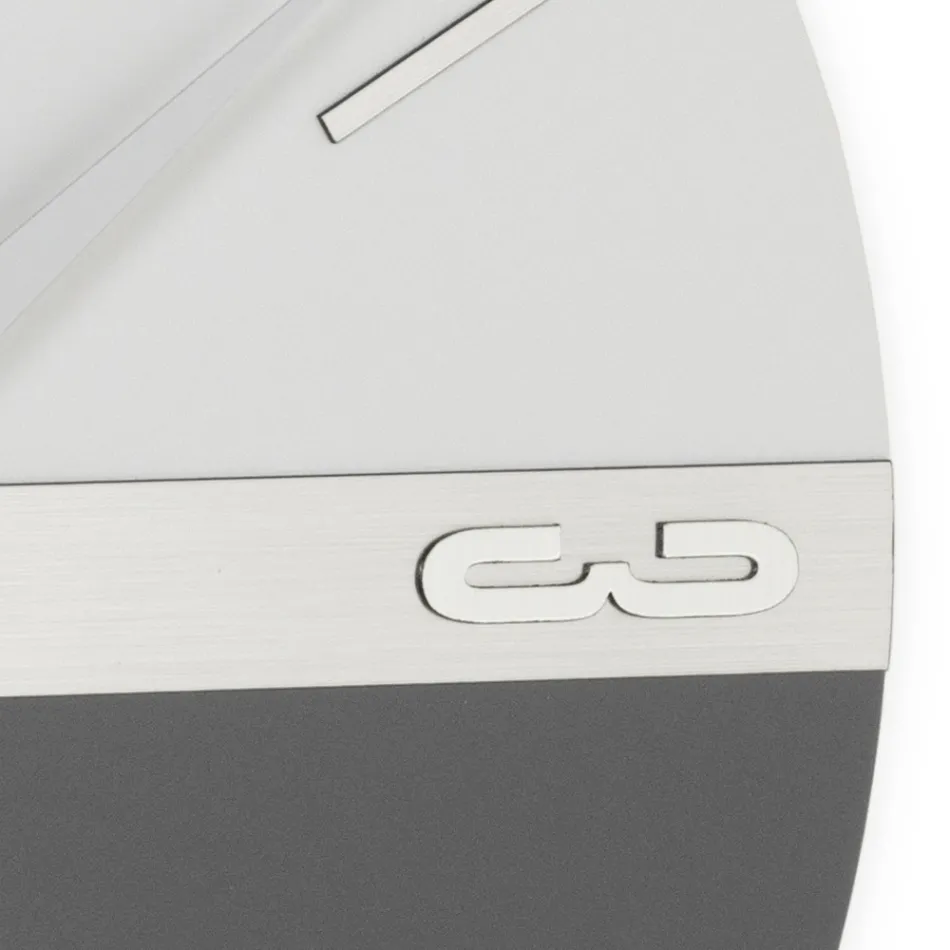 Wanduhr aus halbverschäumtem PVC mit hoher Dichte, hergestellt in Italien - Ritmo Viadurini