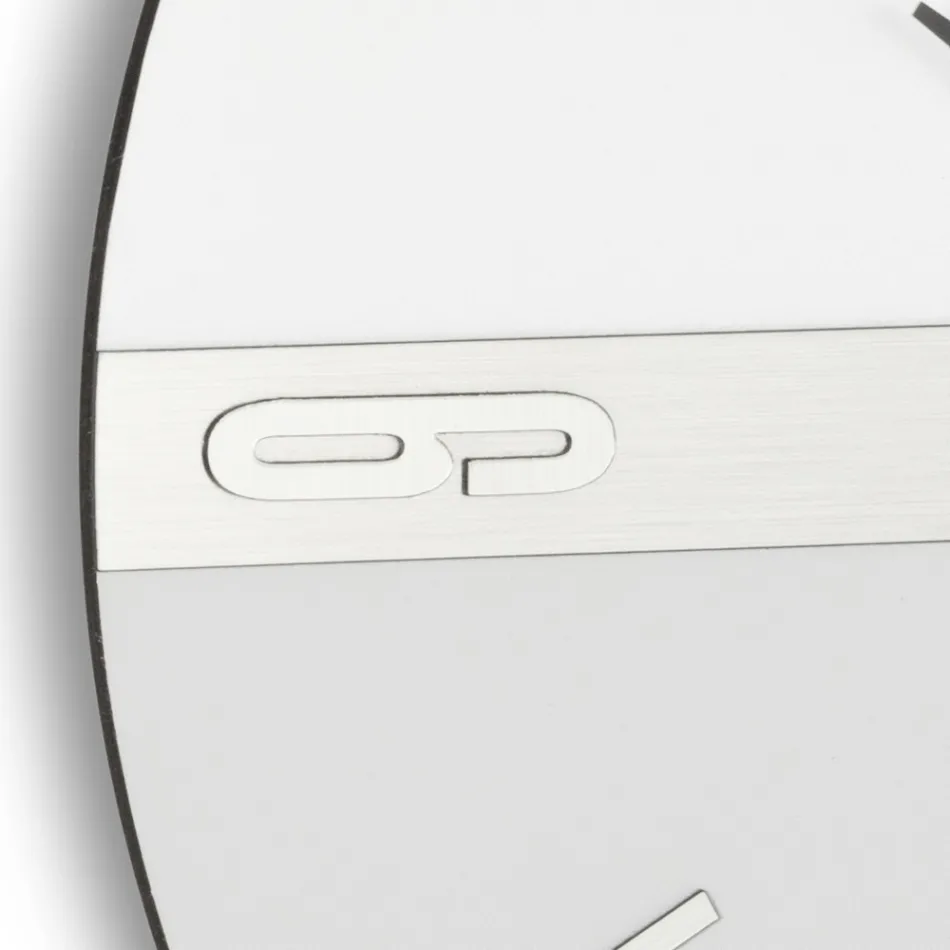 Wanduhr aus halbverschäumtem PVC mit hoher Dichte, hergestellt in Italien - Ritmo Viadurini