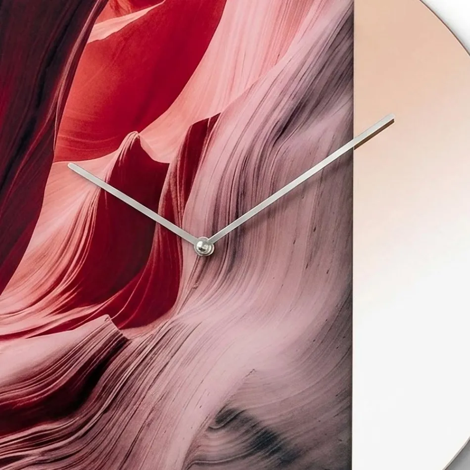 Elodea Grüne Wanduhr aus gegossenem Methacrylat, hergestellt in Italien Viadurini