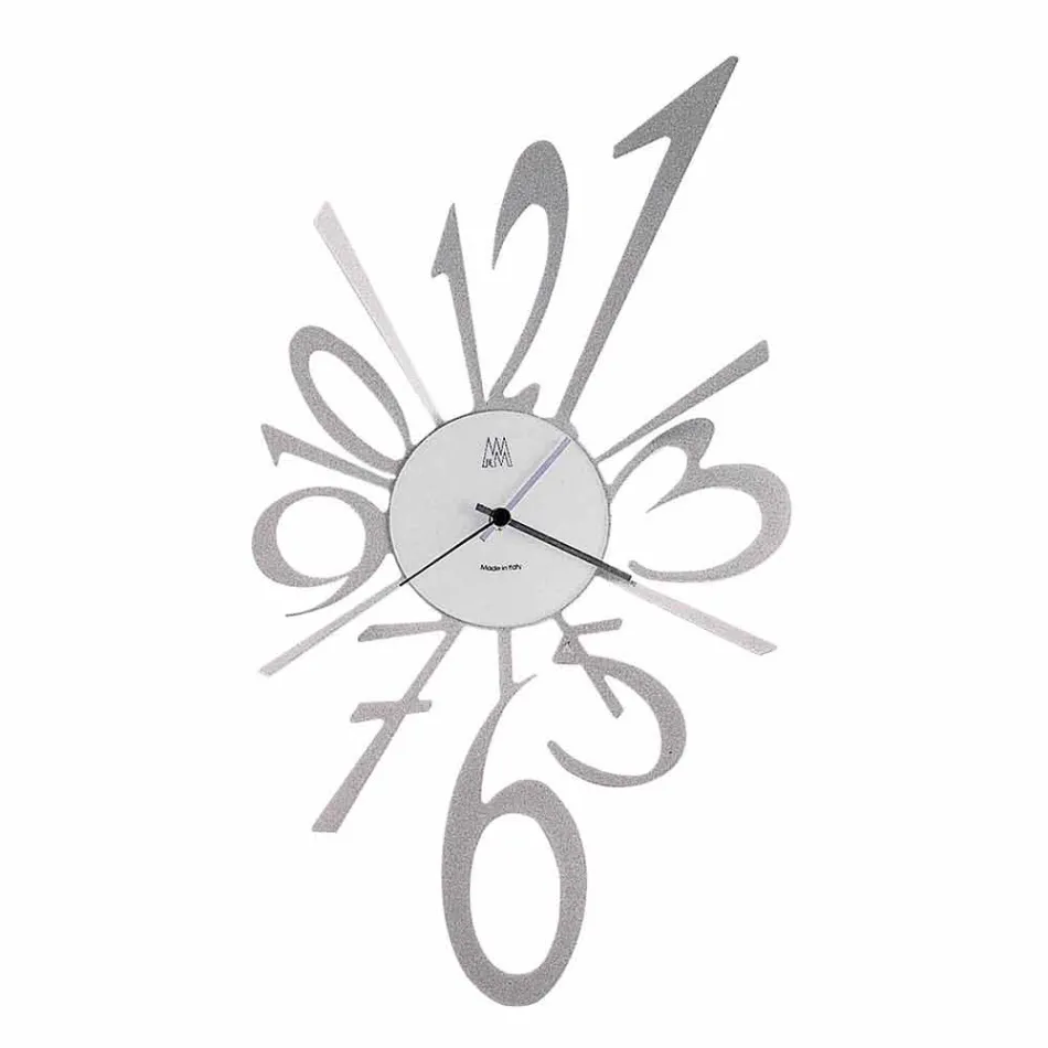 Design Wanduhr aus schwarzem Eisen oder Aluminium Made in Italy - Oceano Viadurini