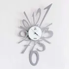 Design Wanduhr aus schwarzem Eisen oder Aluminium Made in Italy - Oceano Viadurini