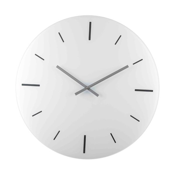 Rundes design wanduhr aus farbigem acrylglas - zaronte