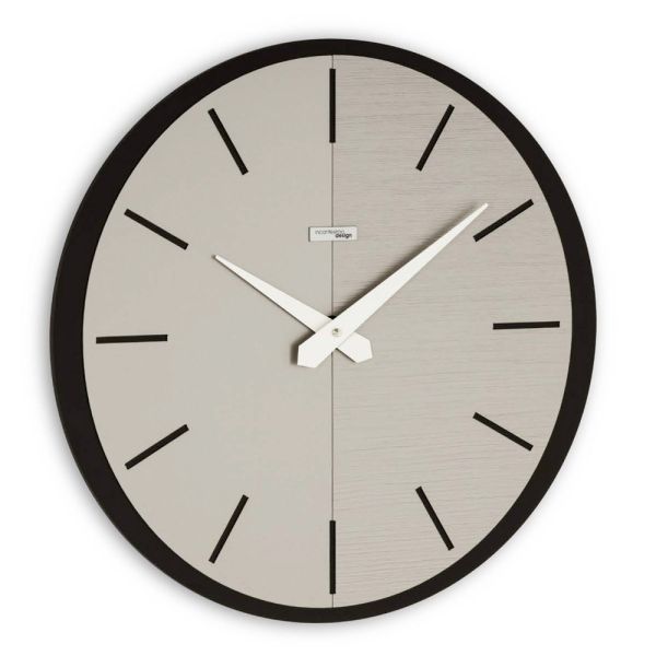 Wanduhr aus pvc und laminat in verschiedenen farben, hergestellt in italien – mean