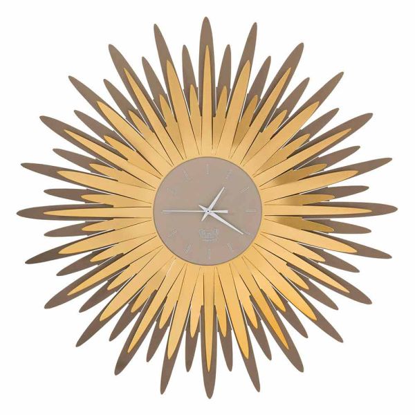 Moderne wanduhr in radicale-form made in italy - fuoco