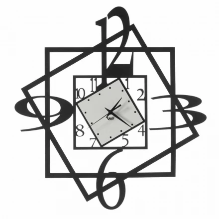 Geometrisches Design der modernen Eisenwanduhr Made in Italy - Procida Viadurini