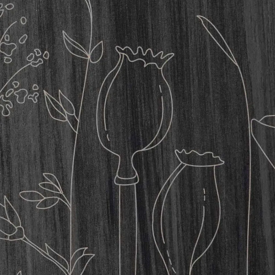 Moderne runde Design Holzwanduhr und Lasergravur - Florinto Viadurini