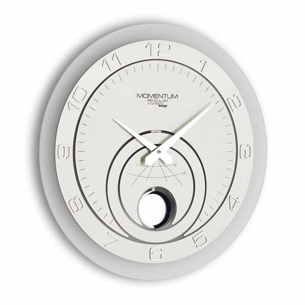 Moderne wanduhr mit pendel dininhop modell