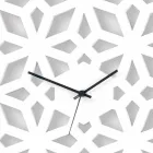 Große Wanduhr aus weißem taubengrauem oder grünem Designholz - Tarto Viadurini