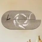 Holzuhr mit Reiher-Aufdruck, hergestellt in Italien – Palau Viadurini