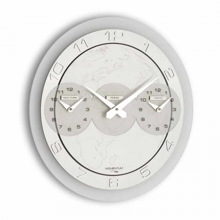 Moderne Wanduhr Dininho Tris Viadurini