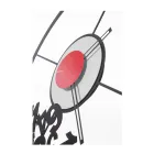 Uhr aus Eisen mit gefallenen Zahlen, hergestellt in Italien – Widder Viadurini