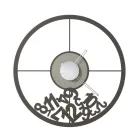 Uhr aus Eisen mit gefallenen Zahlen, hergestellt in Italien – Widder Viadurini