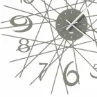 Runde Eisen Design Wanduhr Made in Italy - Kombo Viadurini