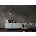 Runde Eisen Design Wanduhr Made in Italy - Kombo Viadurini