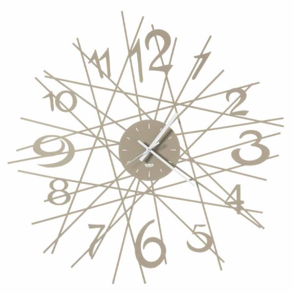 Runde eisen design wanduhr made in italy - kombo