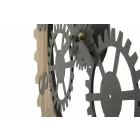 Runde Wanduhr im modernen Design aus Eisen und MDF - Gitta Viadurini