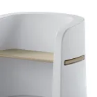 Gartenbank aus Polyethylen und Birkenholz Made in Italy - Talula Viadurini