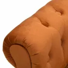 Rechteckige Bank im modernen Design aus Holz und Stoff - Theodore Viadurini