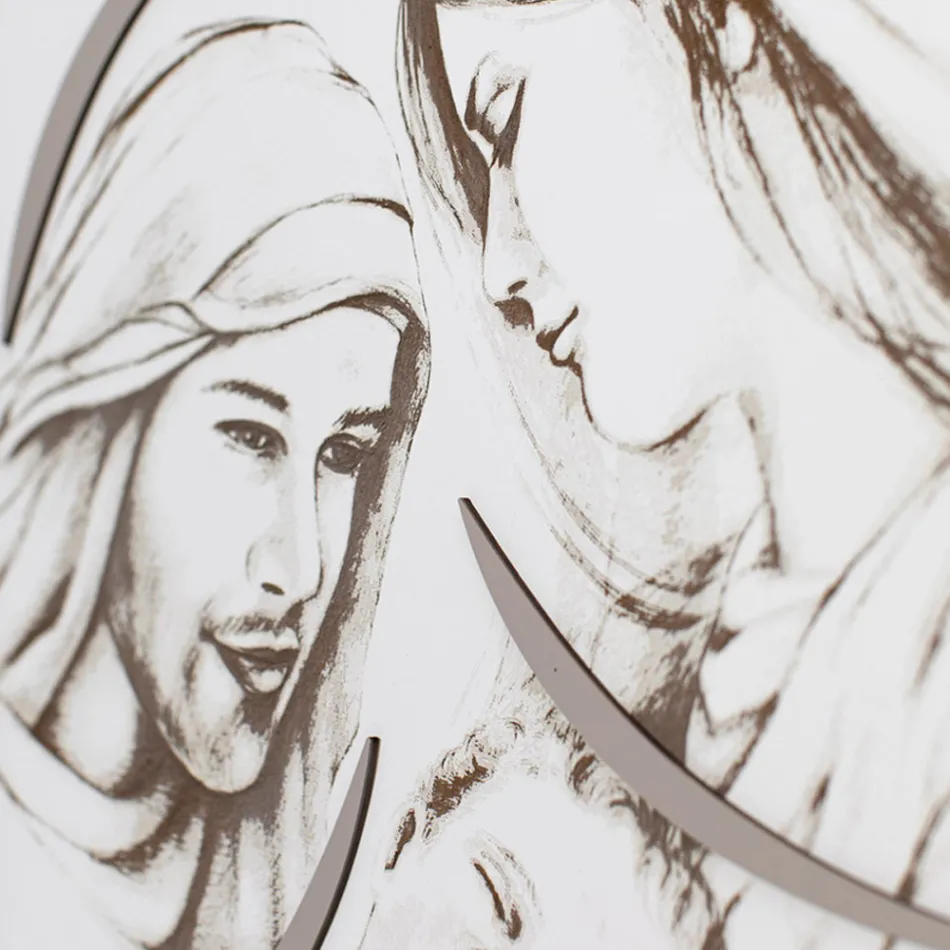 Tafel mit der lasergravierten Familie Made in Italy – Micky Viadurini