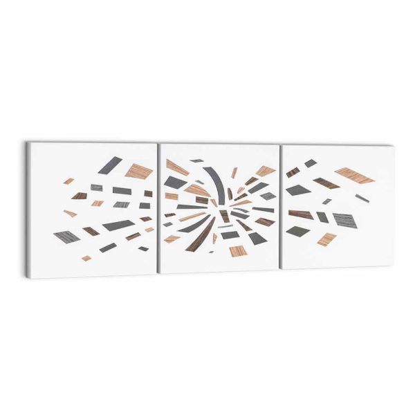 Dekoratives wandpaneel aus canvas 135x45 made in italy modernes design - beatris