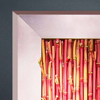 Dekoratives Paneel aus Metall und künstlichem Bambus Made in Italy - Bamboo