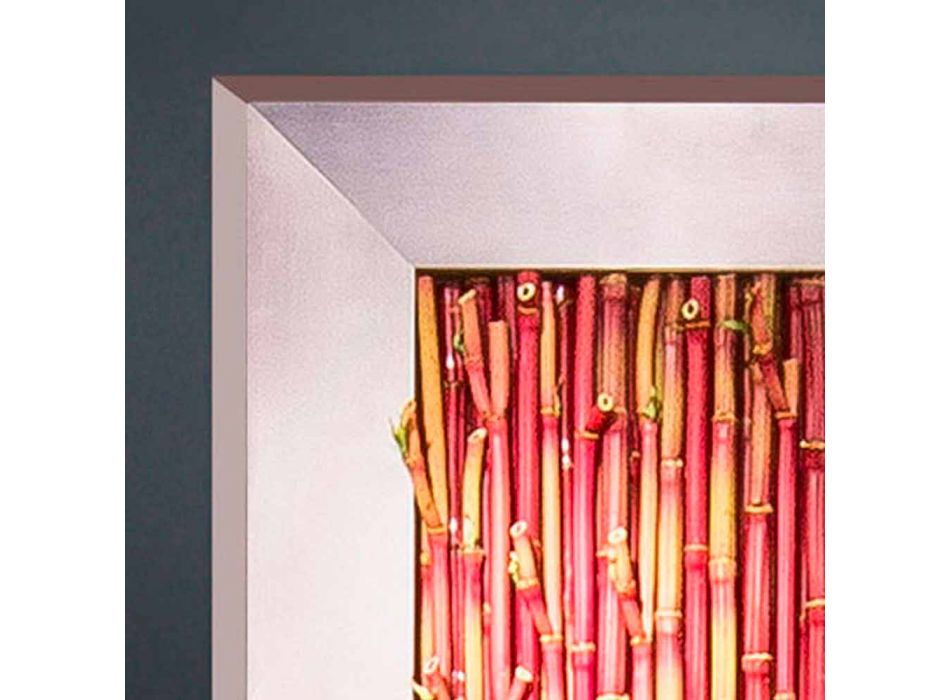 Dekoratives Paneel aus Metall und künstlichem Bambus Made in Italy - Bamboo