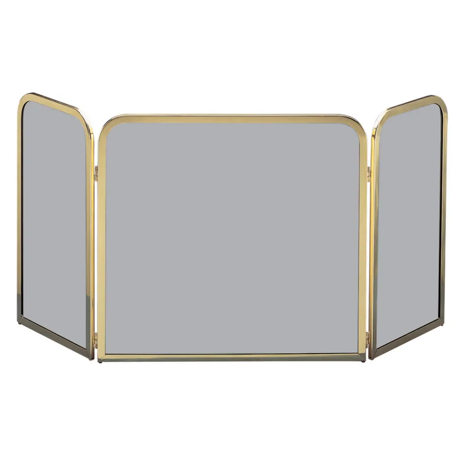 Messing-Funkenfänger mit geräuchertem gehärtetem Kristall, hergestellt in Italien – Orango Viadurini