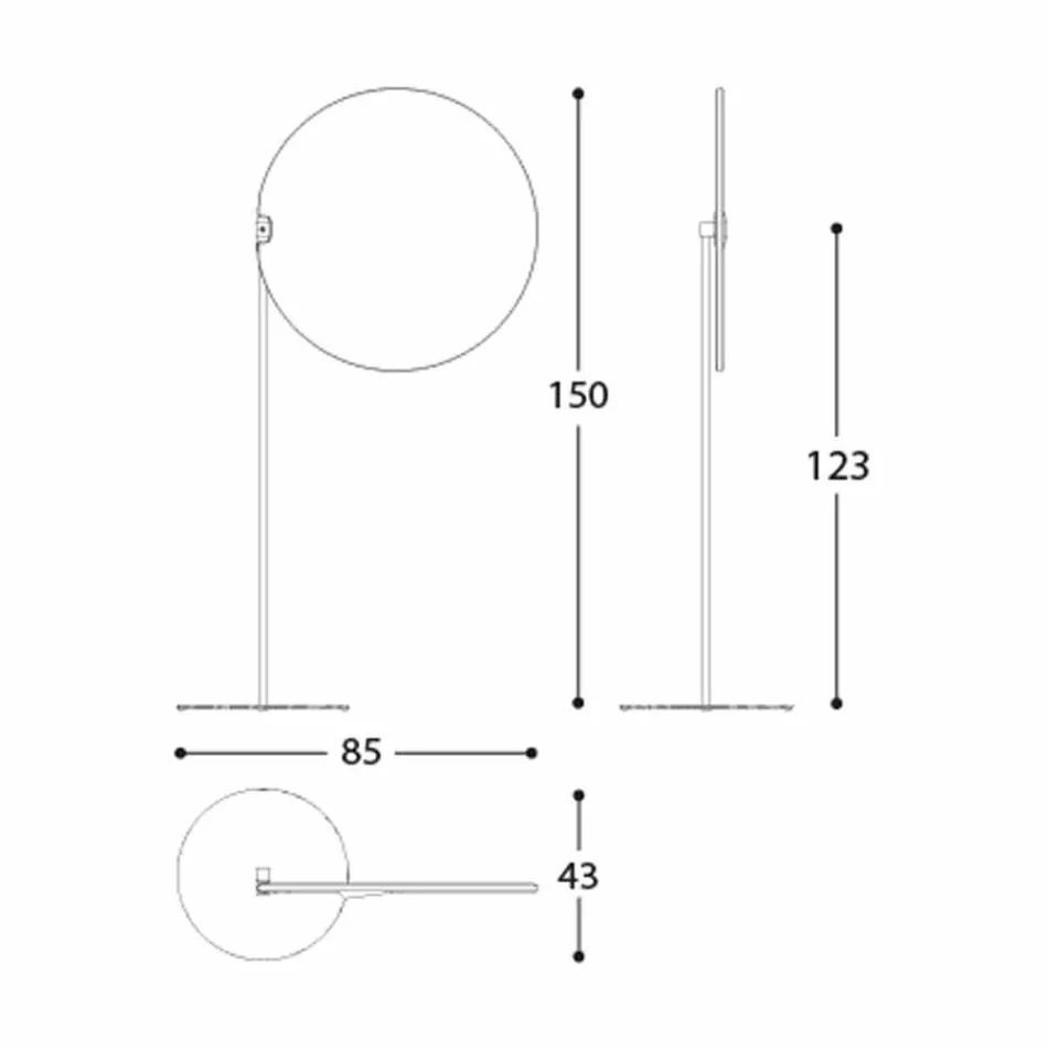 Stoffschirm mit Aluminiumstruktur - Emma Sunscreen von Varaschin Viadurini