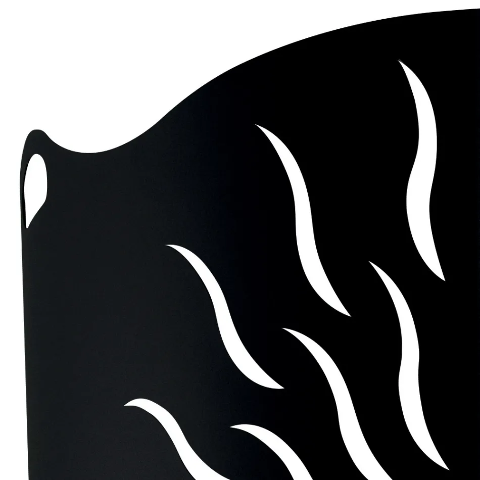 Gebogener Herdschutz mit 2 Metalltüren, hergestellt in Italien – Ente Viadurini