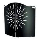 Gebogener Herdschutz mit 2 Metalltüren, hergestellt in Italien – Ente Viadurini