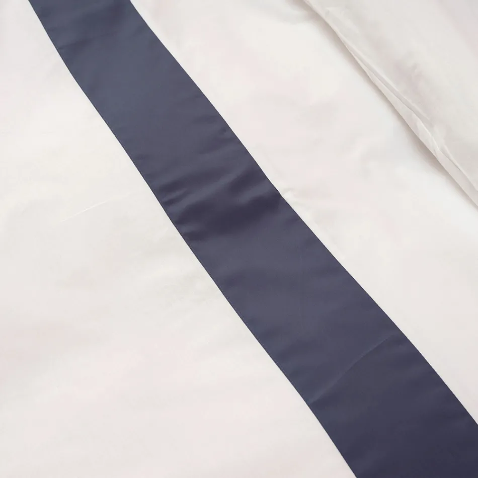 Bettbezug-Set aus 100 % Baumwolle und 10 % Baumwollsatin mit 1 Kissenbezug – Detail Viadurini