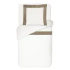 Bettbezug-Set aus 100 % Baumwolle und 10 % Baumwollsatin mit 1 Kissenbezug – Detail Viadurini