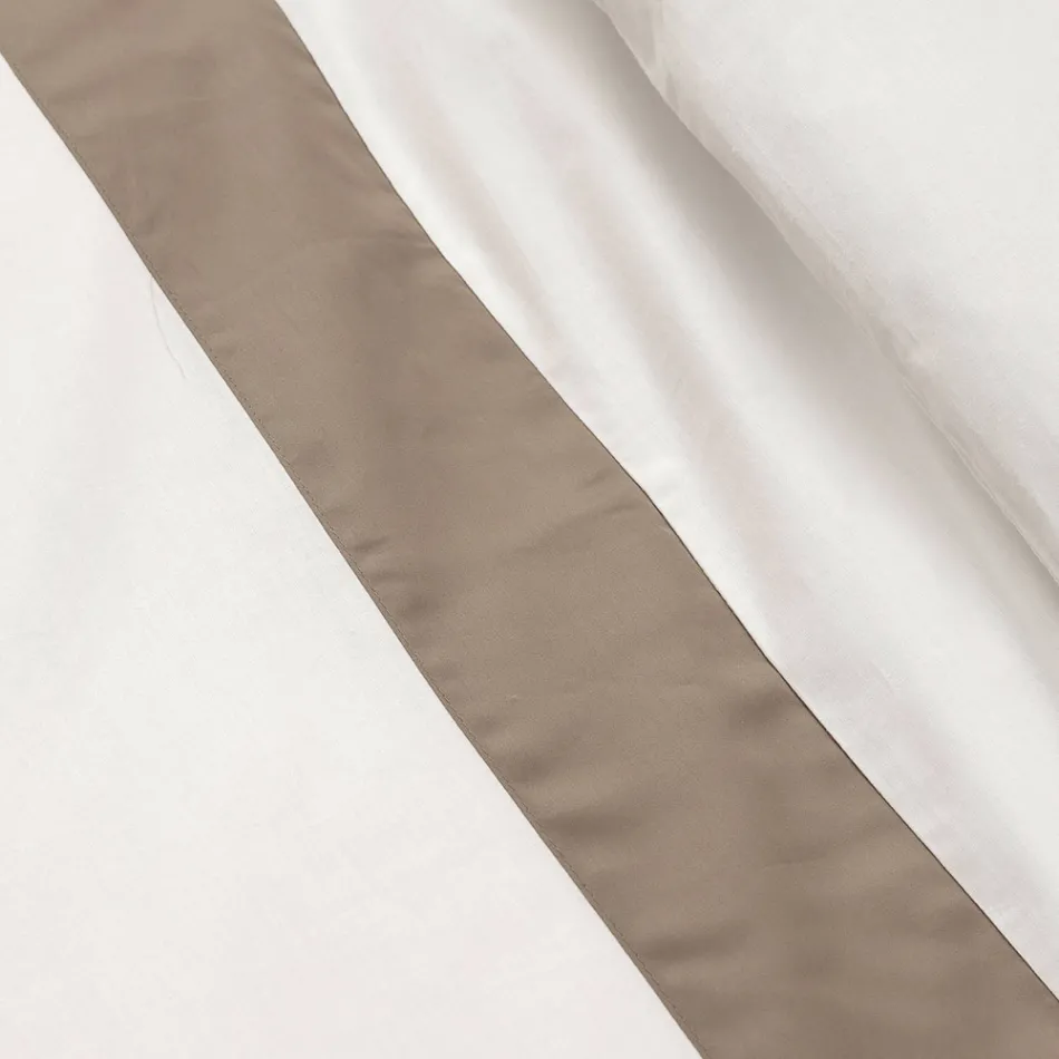 Bettbezug-Set aus 100 % Baumwolle und 10 % Baumwollsatin mit 1 Kissenbezug – Detail Viadurini