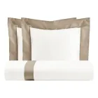 Bettbezug-Set aus 100 % Baumwolle und 10 % Baumwoll-Satin mit 2 Kissenbezügen – Detail Viadurini