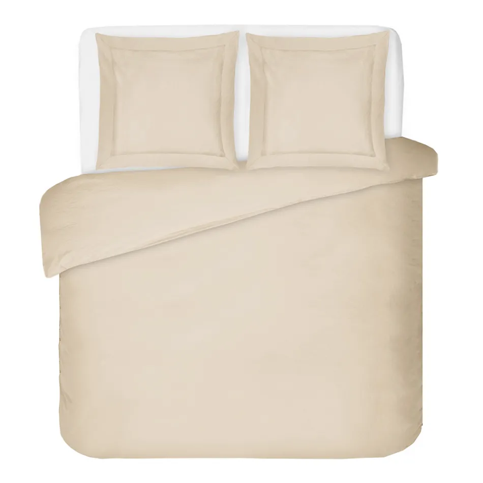 Bettbezug-Set mit 2 Kissenbezügen aus 100 % Baumwollsatin, hergestellt in Italien – flauschig Viadurini