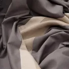 Bettbezug-Set aus 90 % Baumwolle und 10 % Leinen mit 1 Kissenbezug Made in Italy - Nestle Viadurini