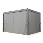 Pegola 3x4 m aus anthrazit lackiertem Aluminium mit Kurbel - Levante Viadurini