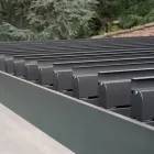 Aluminium-Pergola mit verstellbarem Dach durch Kurbel - Eolo Viadurini