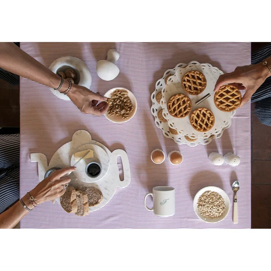 Nussknacker-Stößel aus Carrara-Weißem Marmor Hergestellt in Italien - Cullio Viadurini
