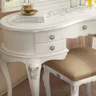 Klassischer Schminkkamm aus Holz mit Spiegel Made in Italy - Cambrige Viadurini