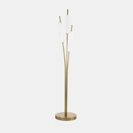 3-flammige Stehlampe aus Messing und Glas Modernes elegantes Design - Typha von Il Fanale Viadurini