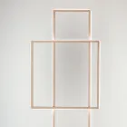 Design-LED-Stehlampe aus Gold oder Silber lackiertem Metall - Formal Viadurini