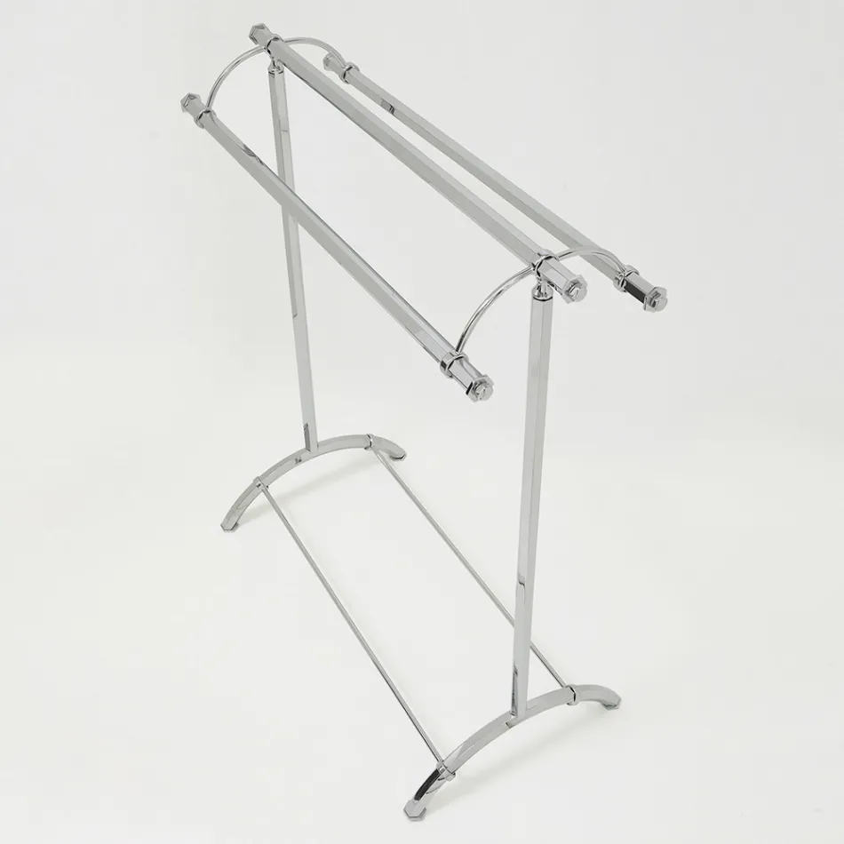 Vintage-Handtuchständer aus Messing für Badezimmer, hergestellt in Italien – Aristide Viadurini