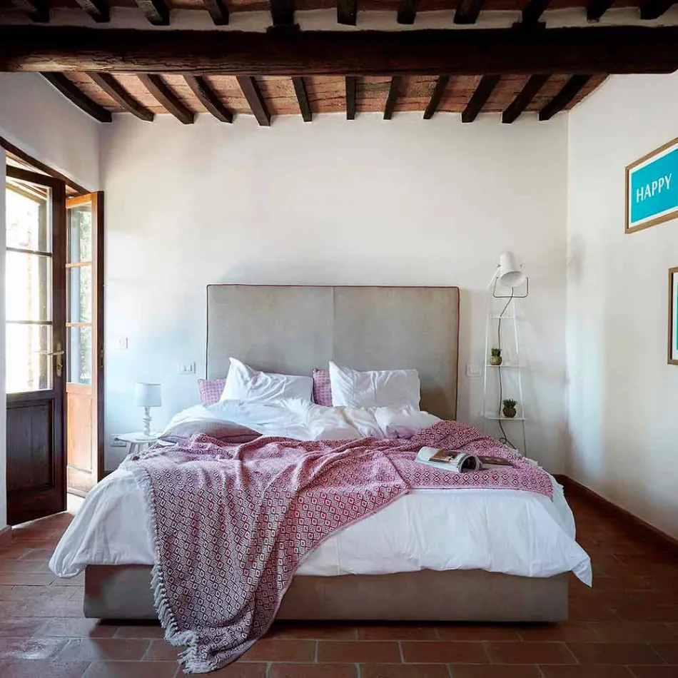 Wohnzimmer Stehlampe aus weißem oder mattschwarzem Metall mit Regalen - Butler Viadurini