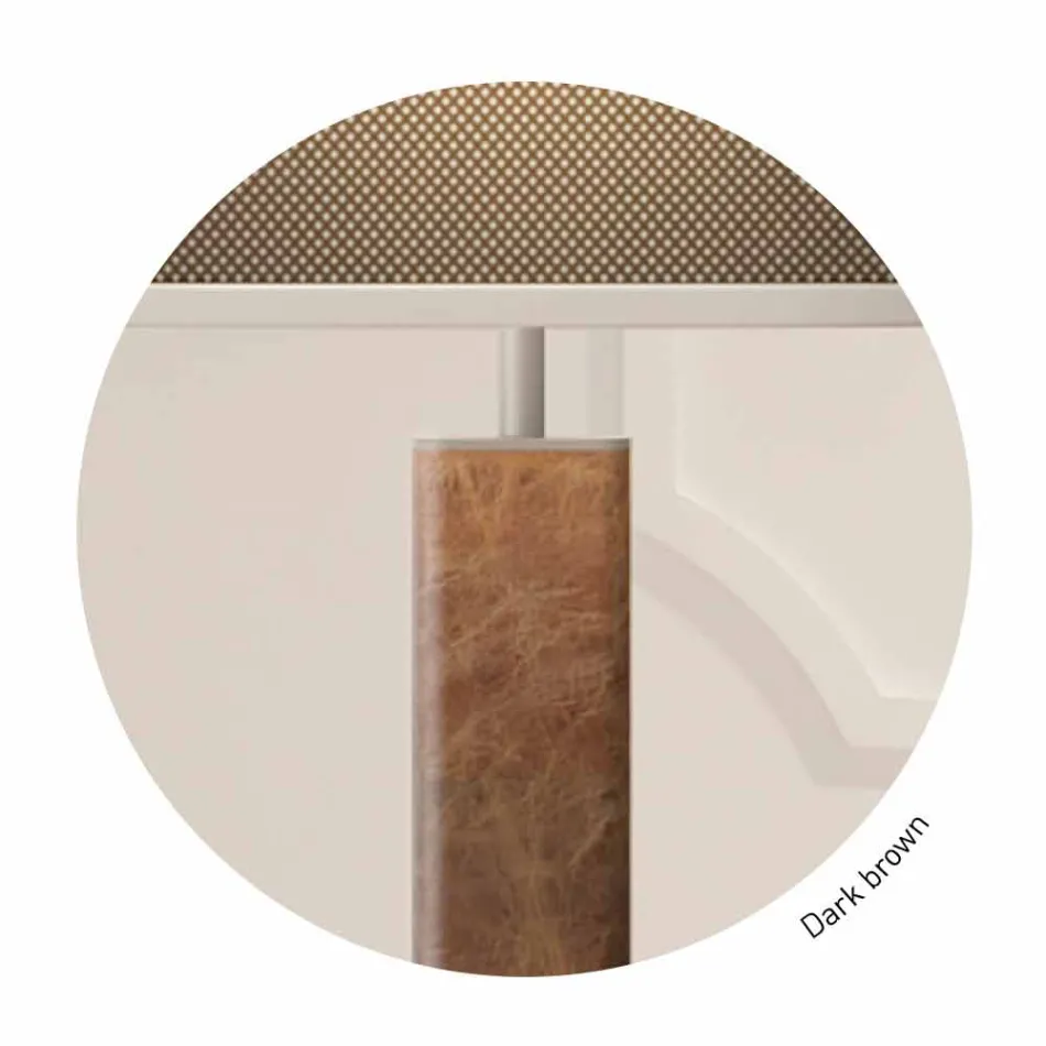 Modernes Design Stehleuchte aus Metall mit Stoff Lampenschirm Made in Italy - Jump Viadurini